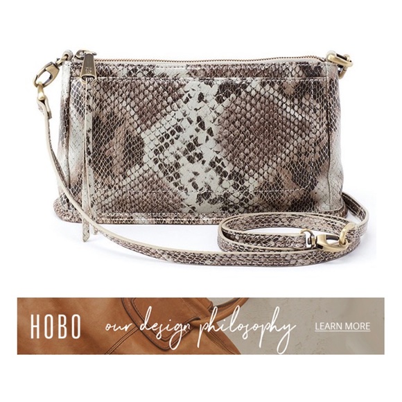 HOBO Handbags - NWT Hobo Cadence Snakeskin Crossbody Bag